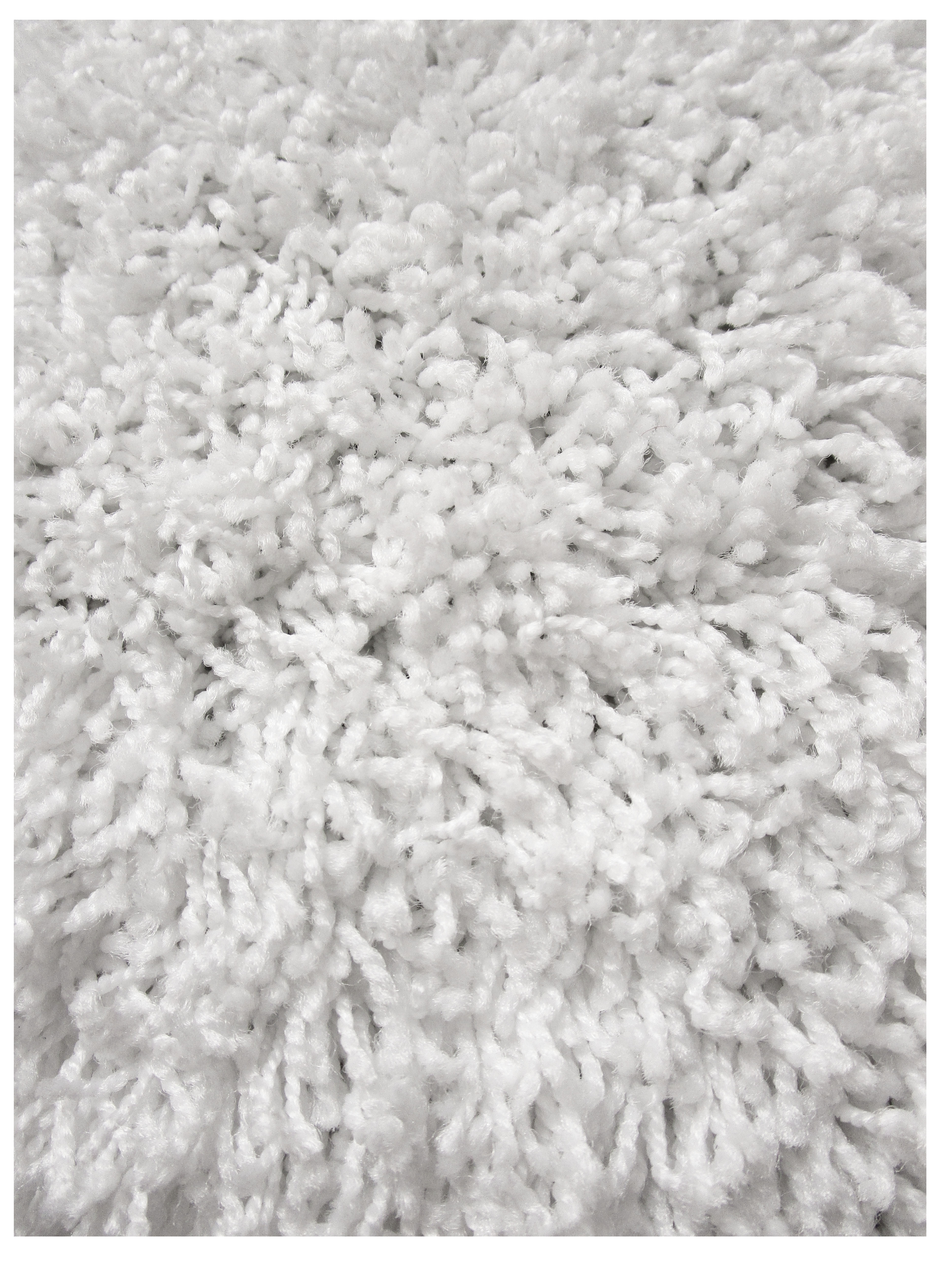 Dove White Semi Shag Rug 