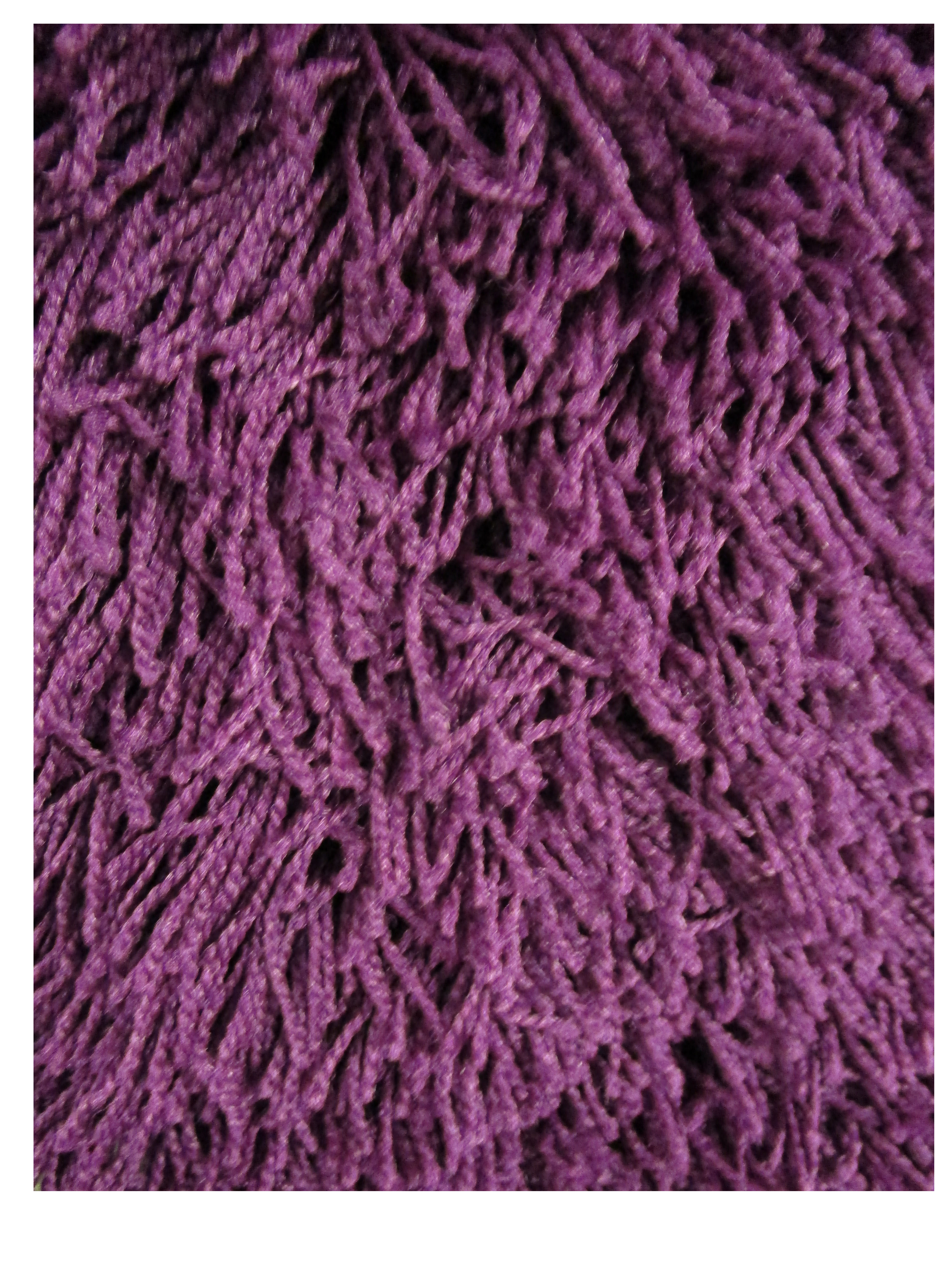 Deep Purple Shag Rug