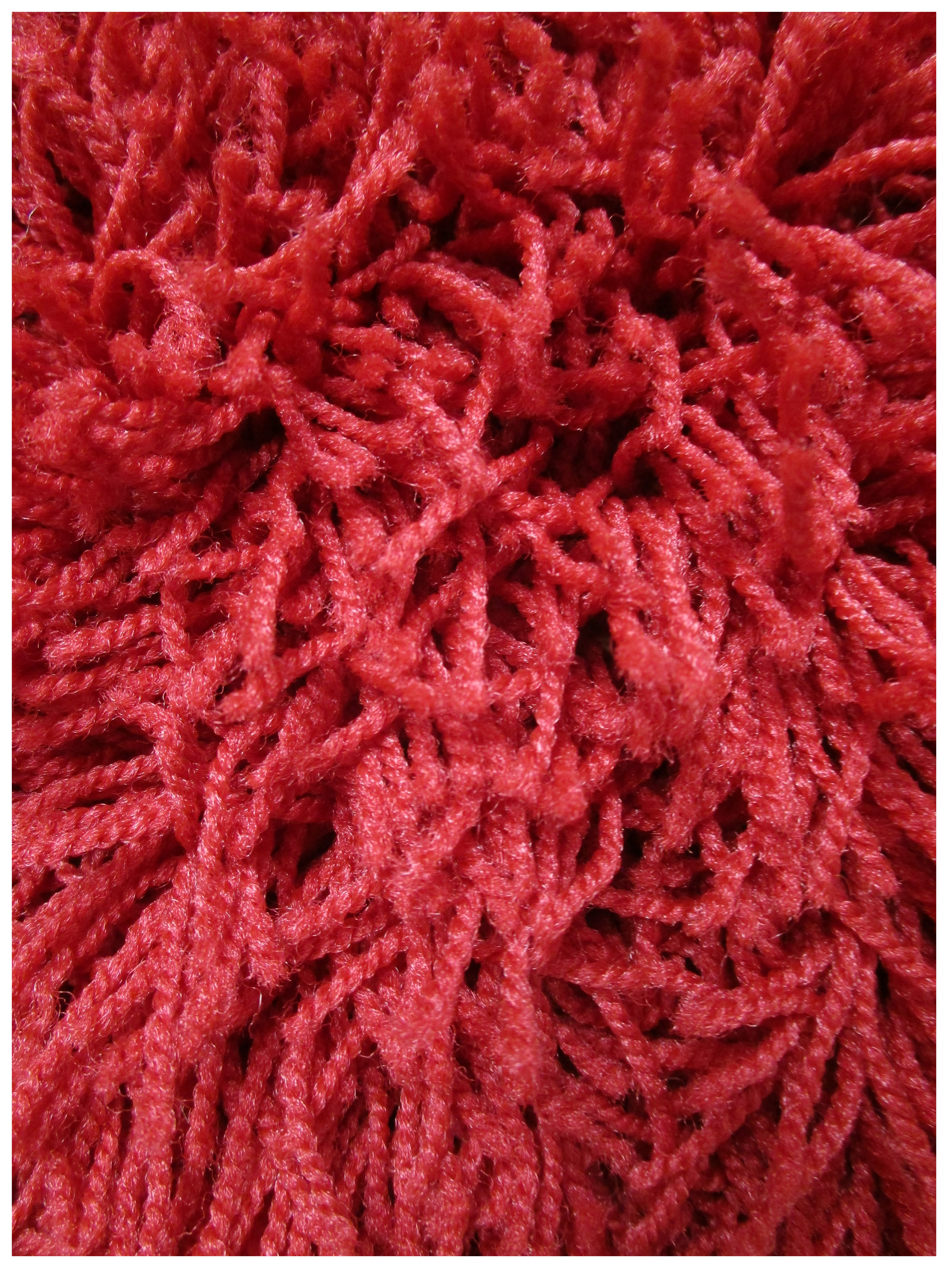 Burgundy Cherry Shag Rug