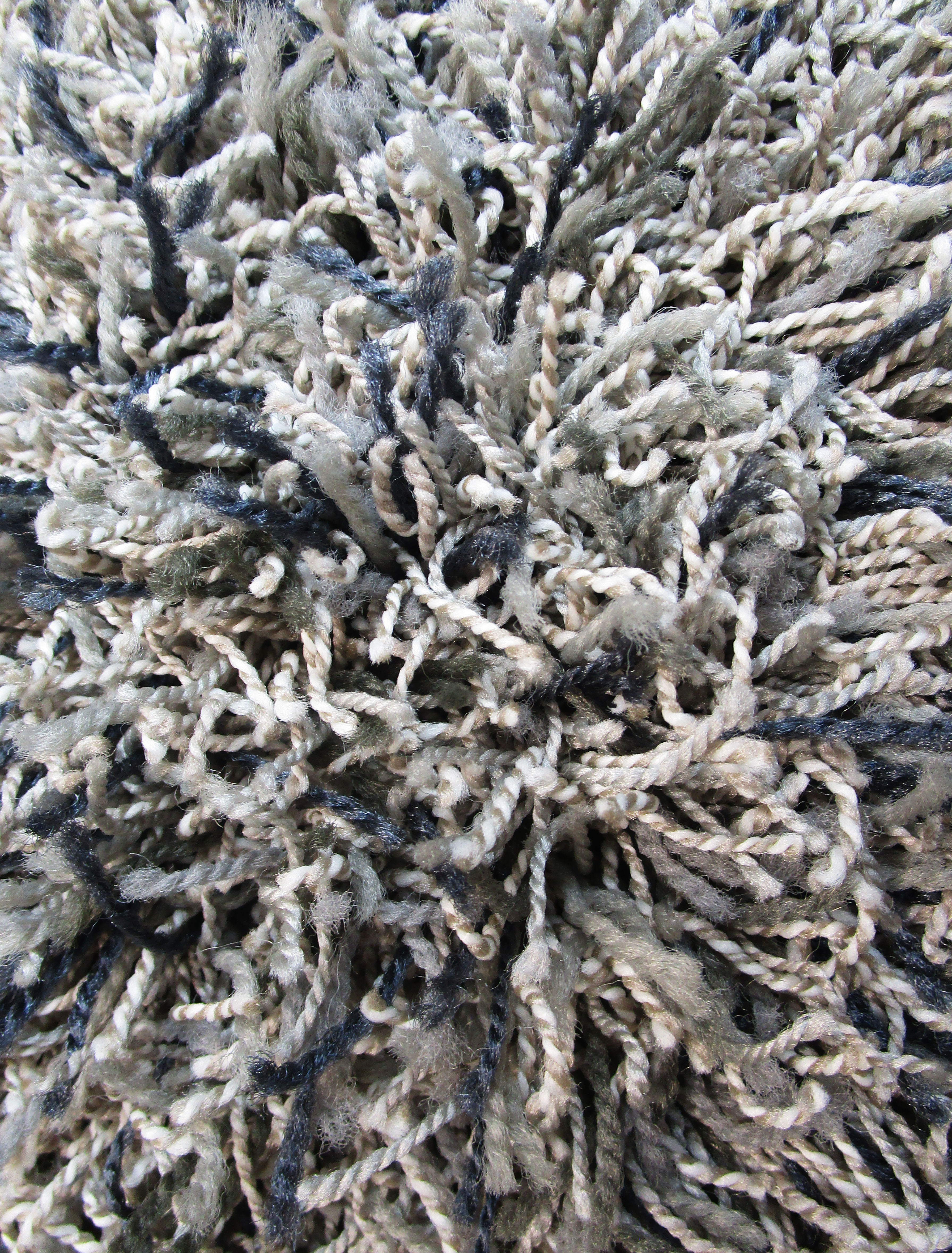 Shades with Navy Shag Rug 