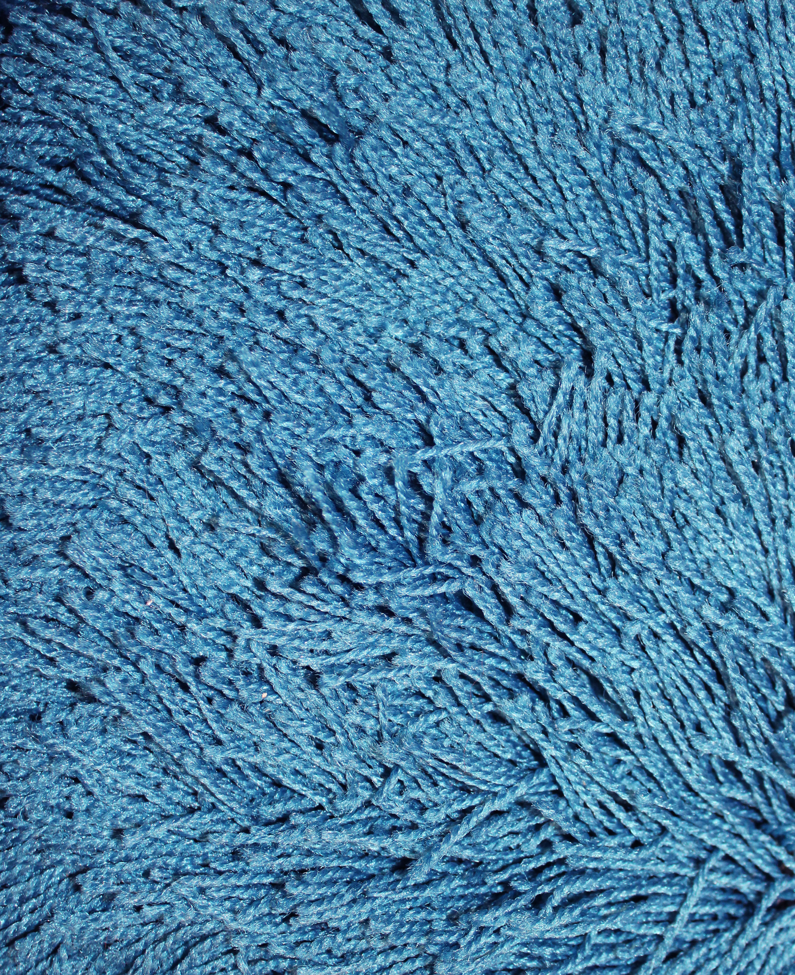 Beach Water Blue Shag Rug 
