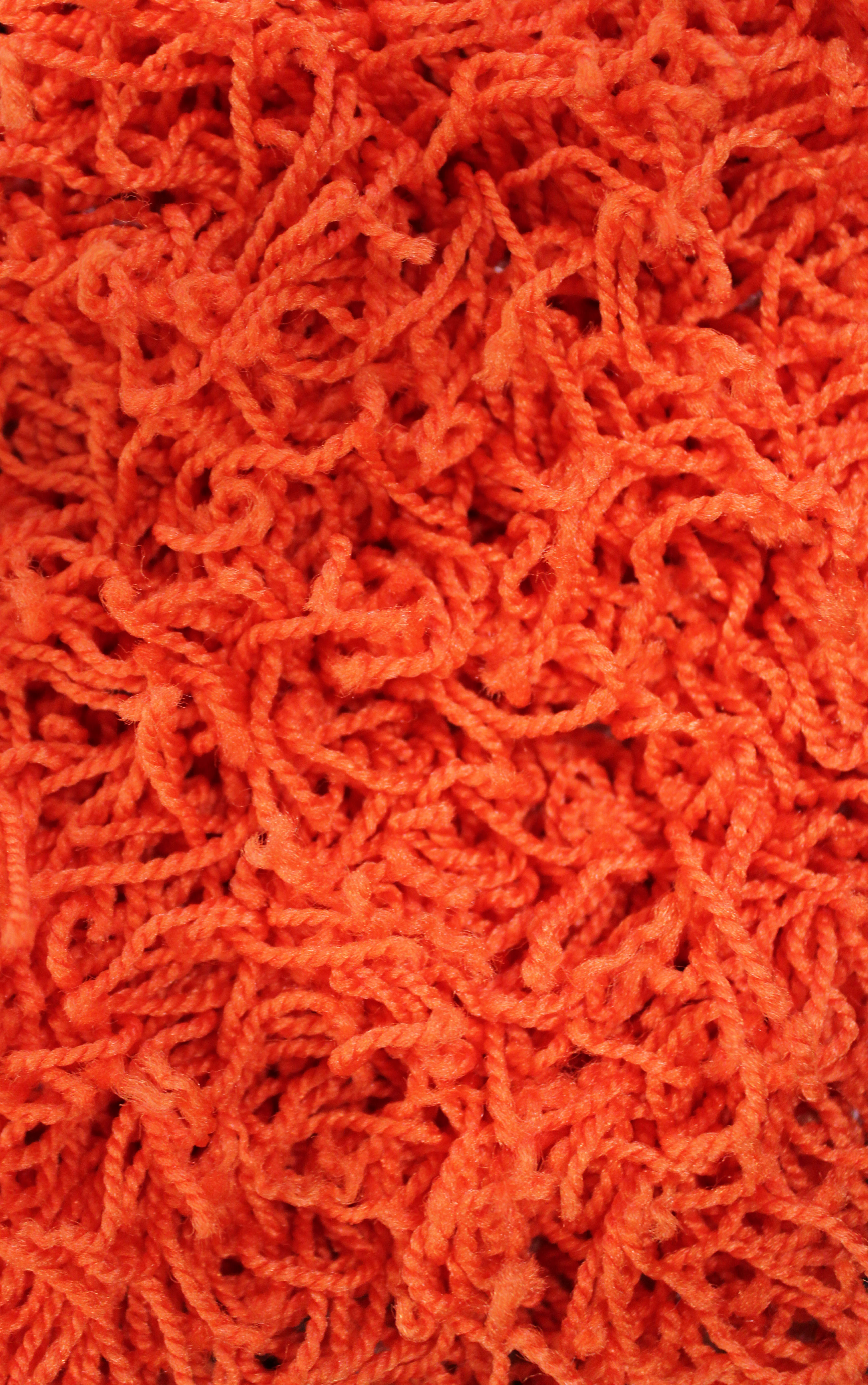 Carrot Orange Shag Rug 