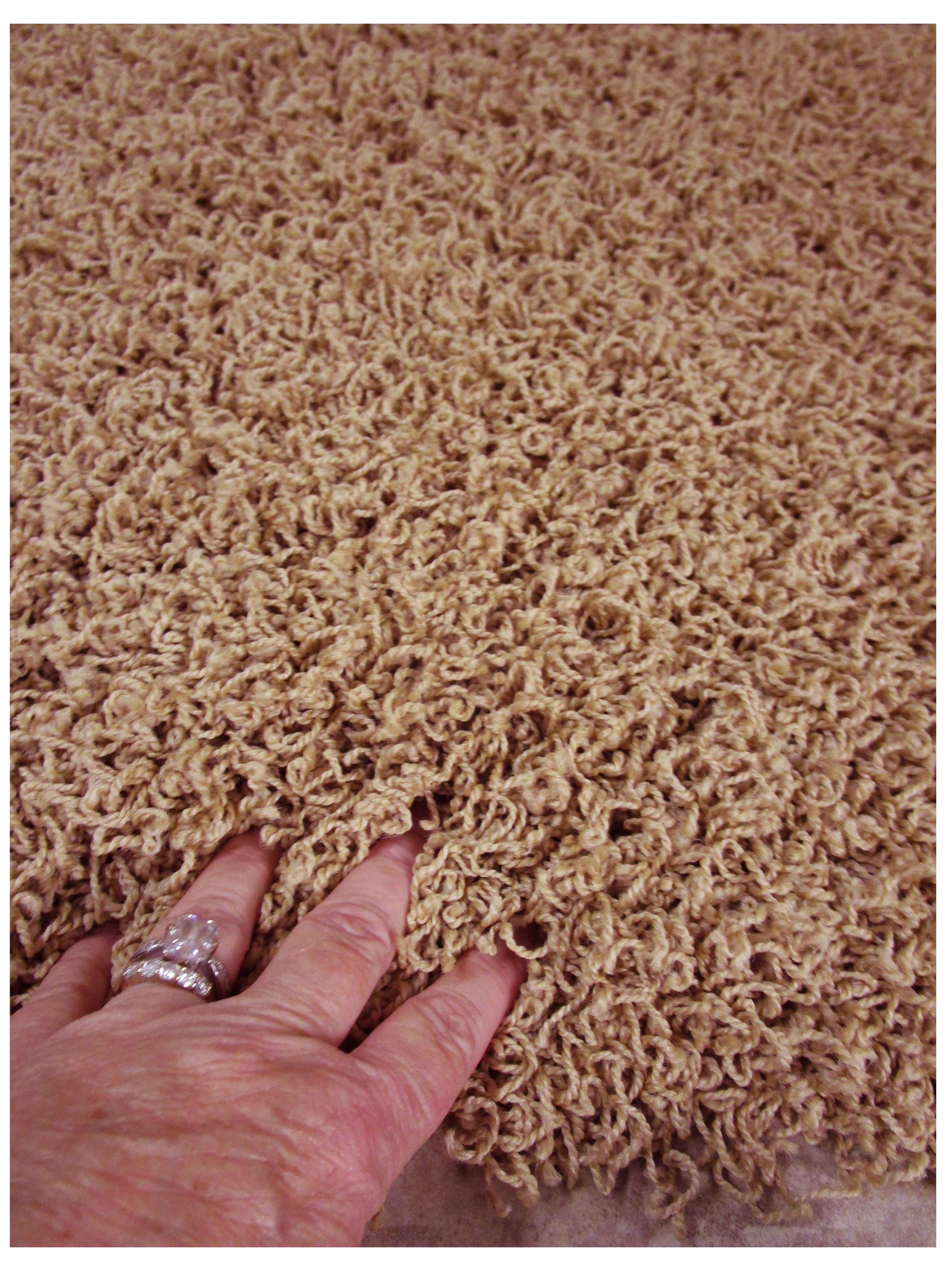 Caramel Khaki Shag Rug 