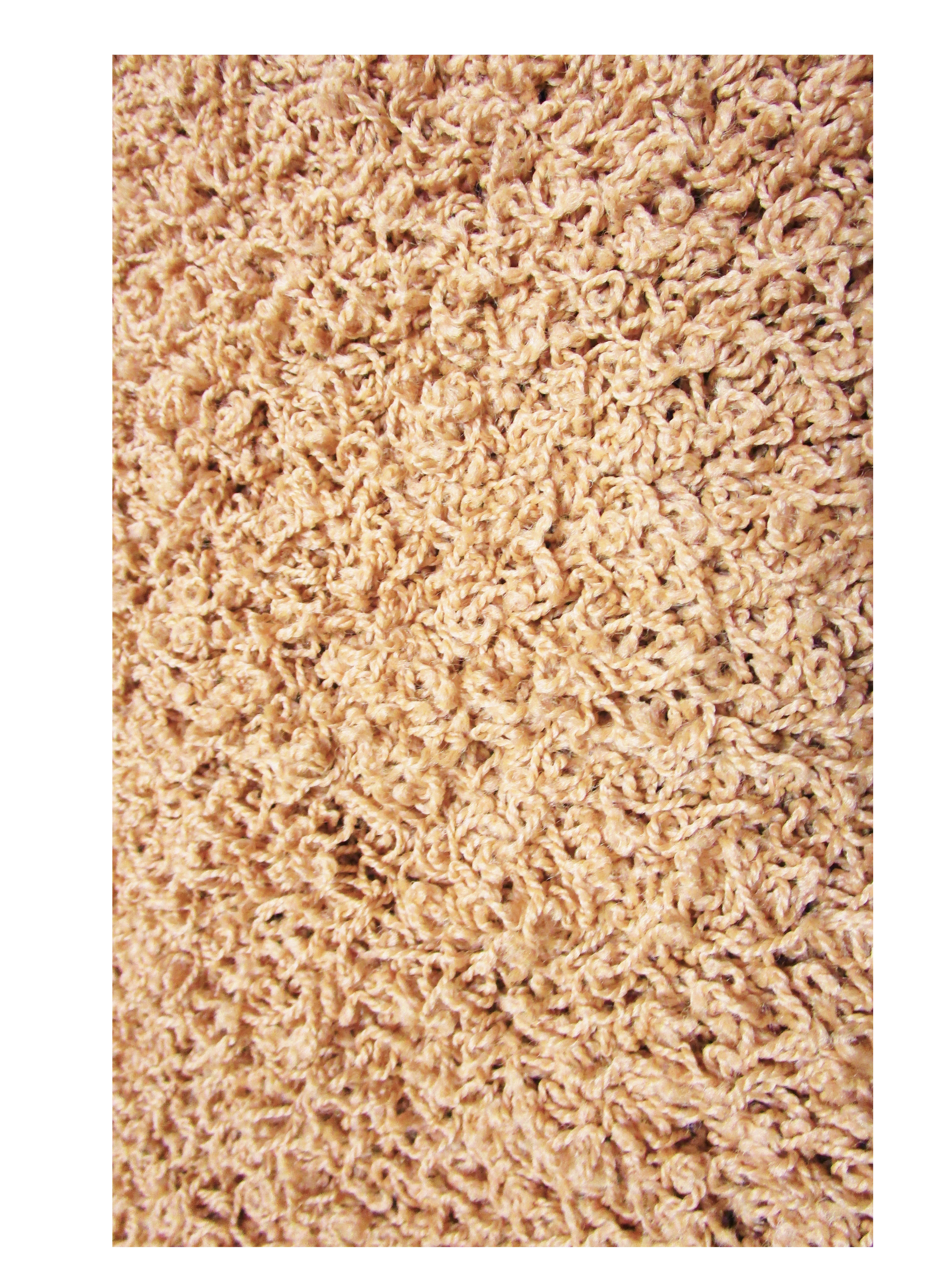 Caramel Shag Rugs Solid Color Medium Beige 