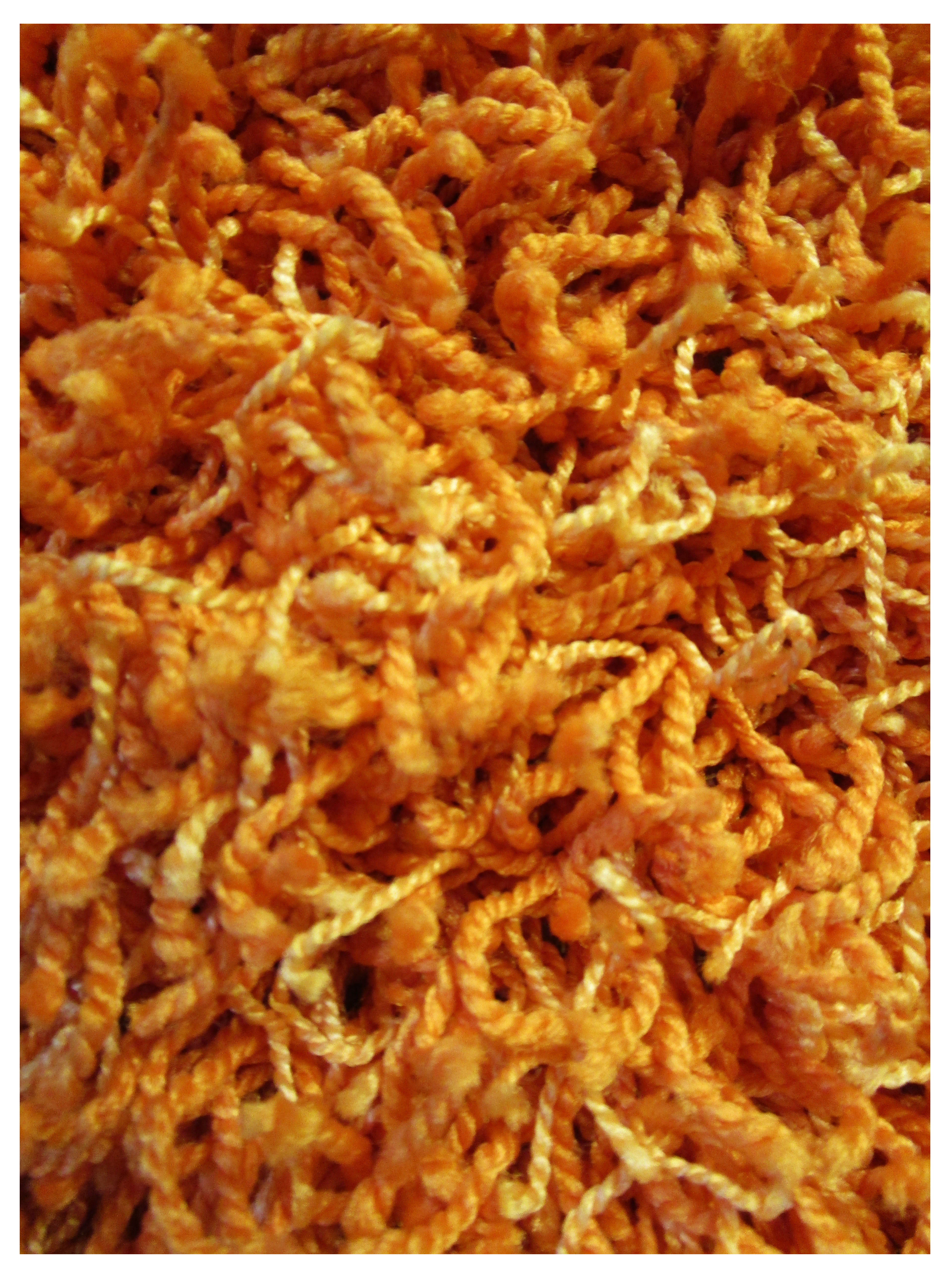 Pumpkin Shag Rug 