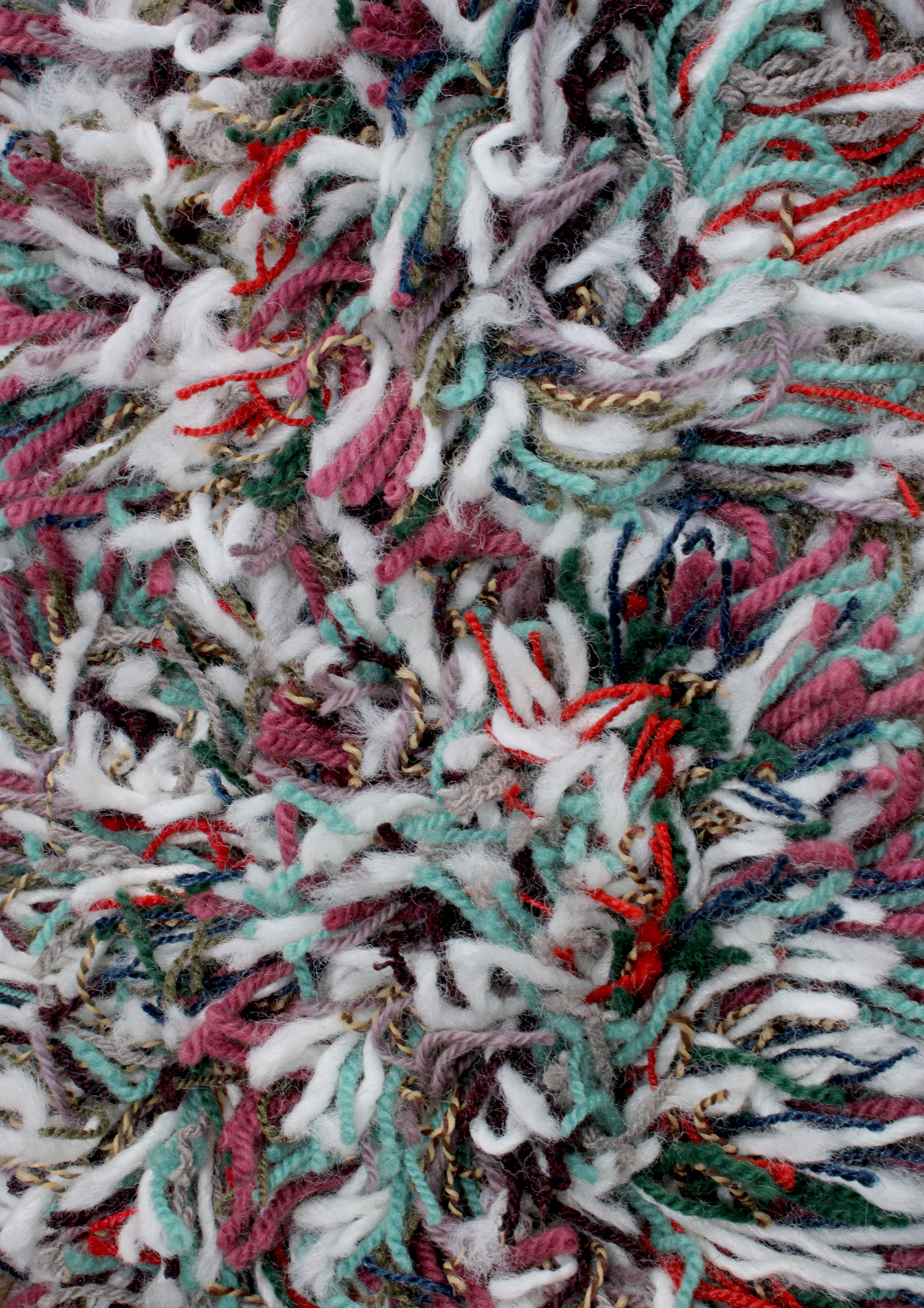 Berries and Cream Shag Rug 