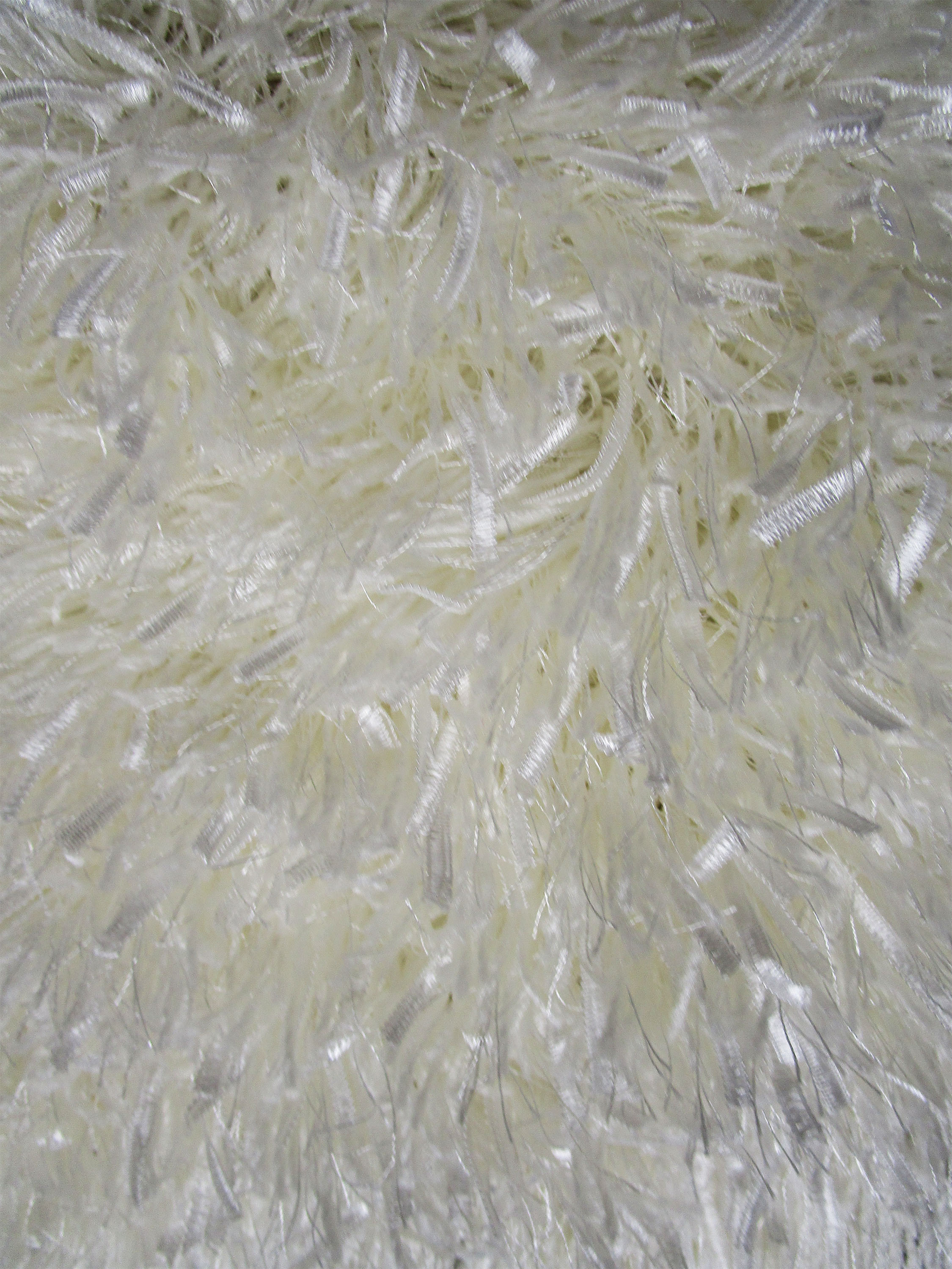 Lace Shag Rug Porcelain White 
