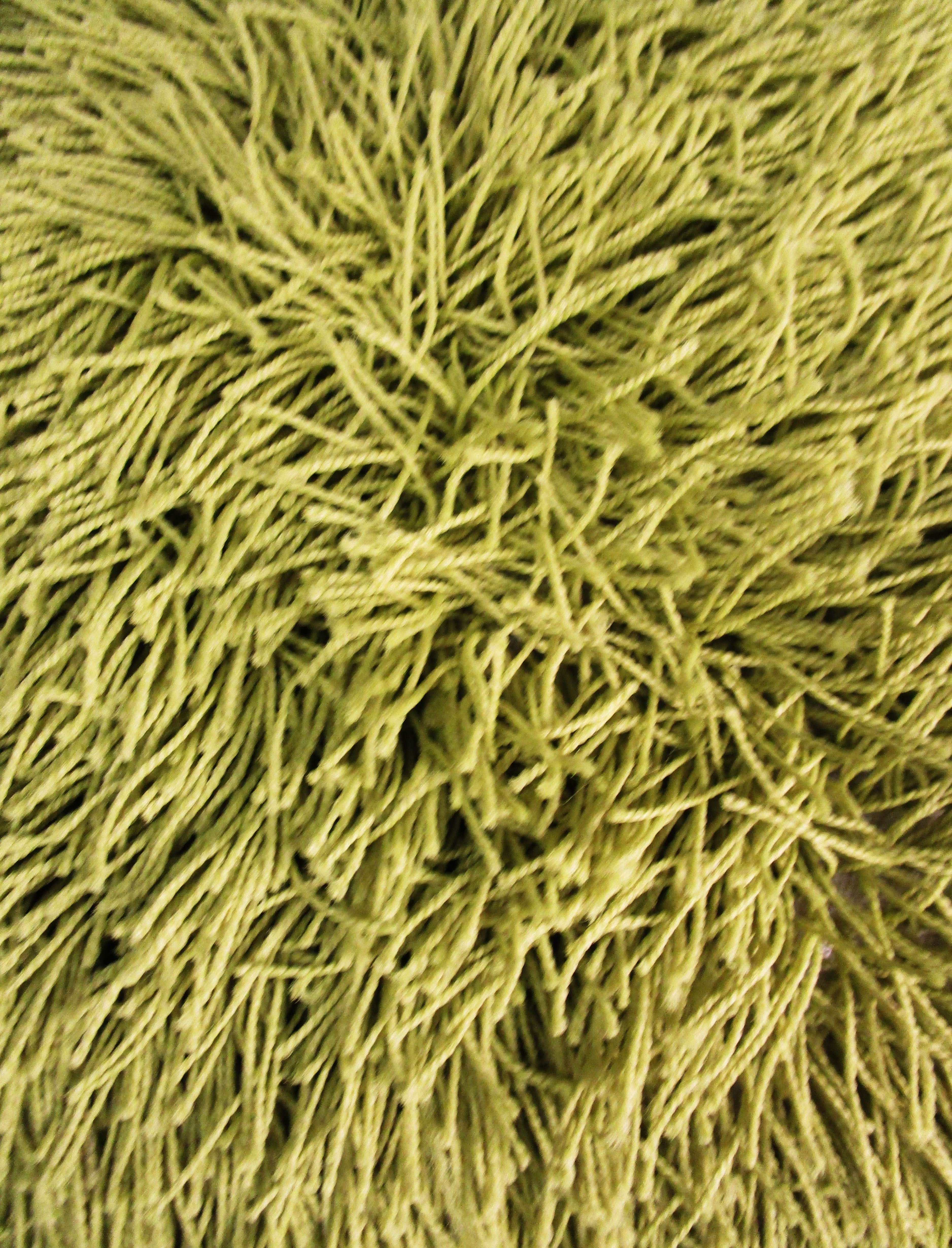 Lime Shag Rug