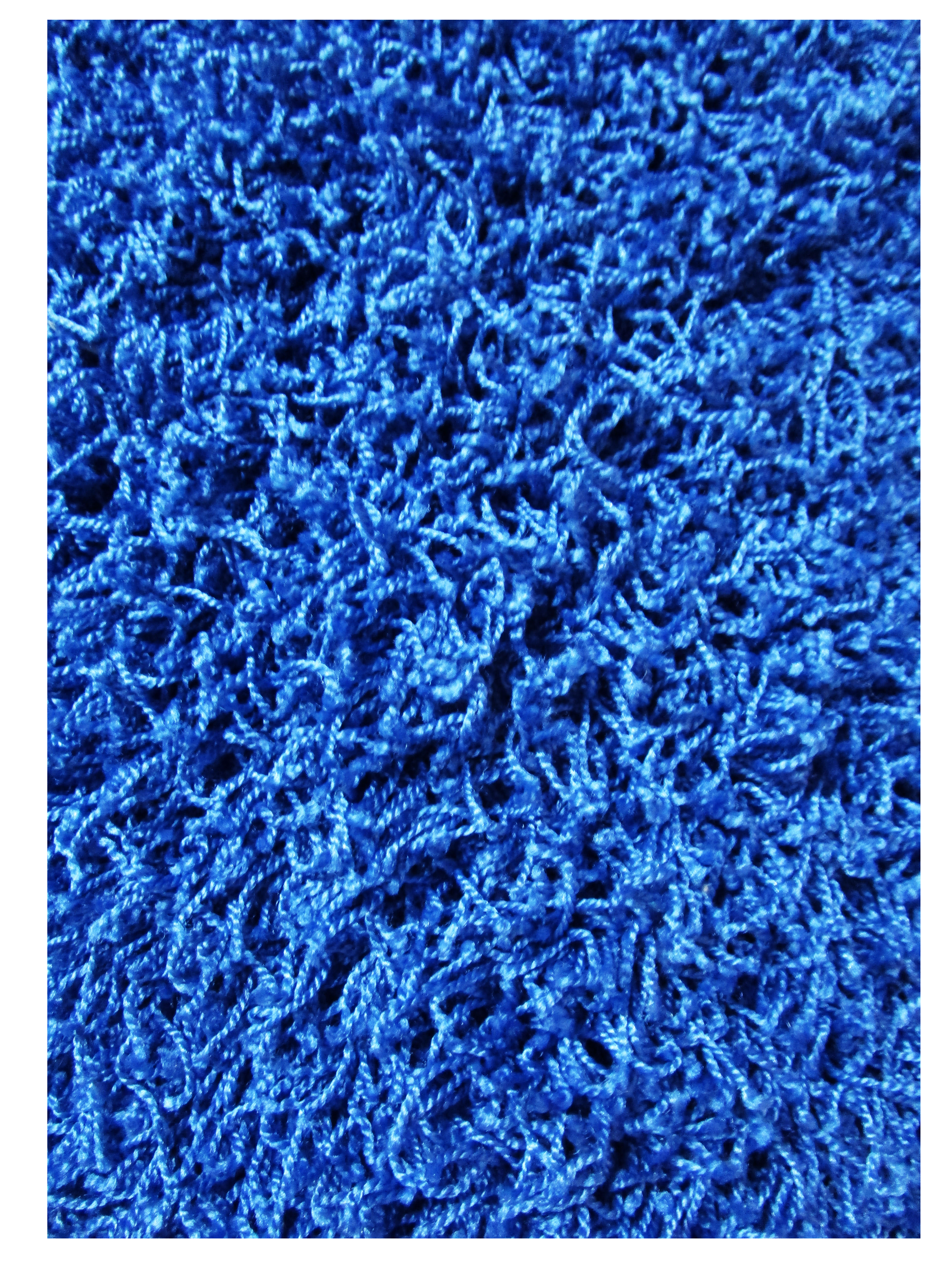 Royal Electra Blue Shag Rug 