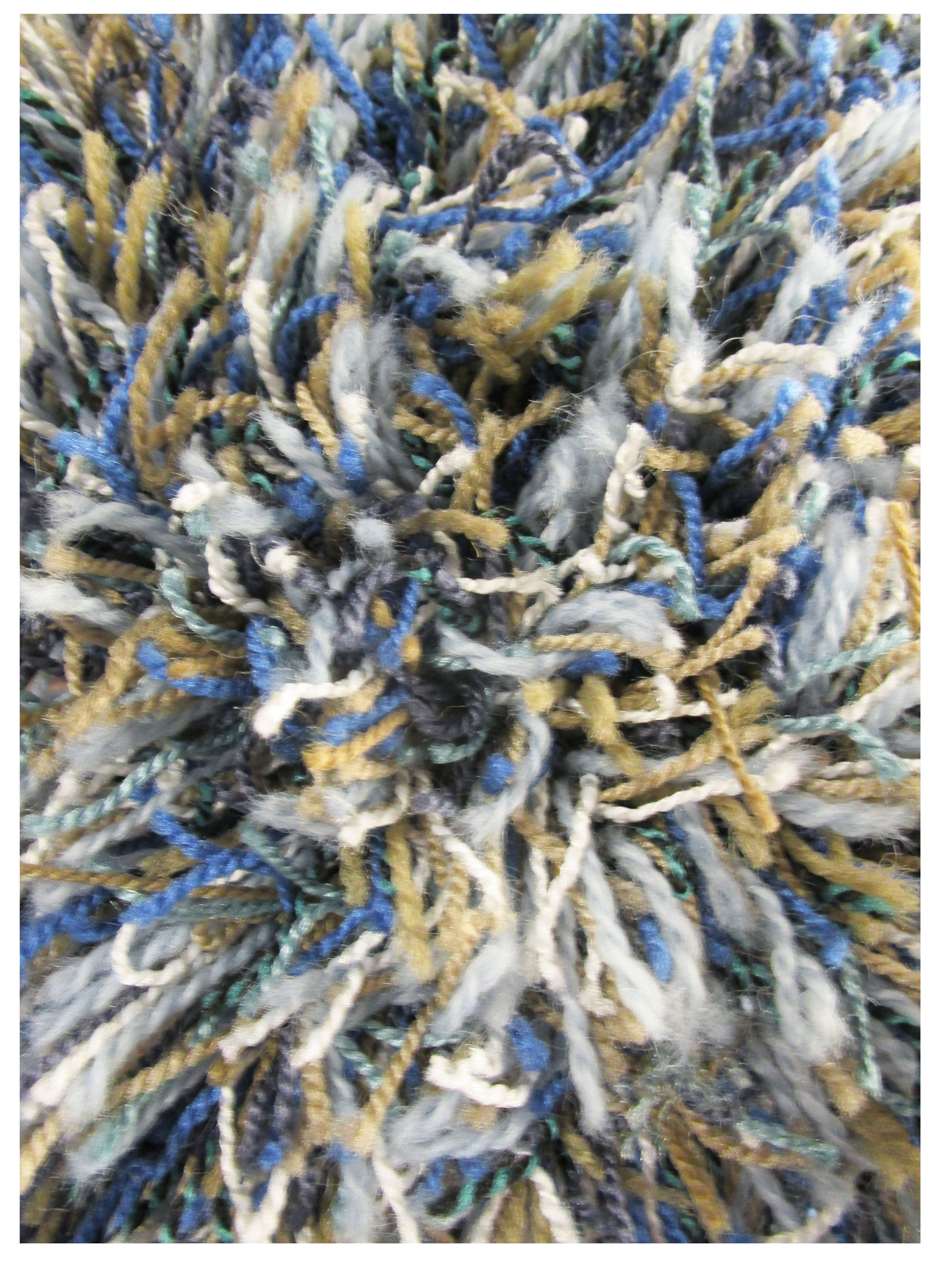 Sapphire Blue Mix Shag Rug 