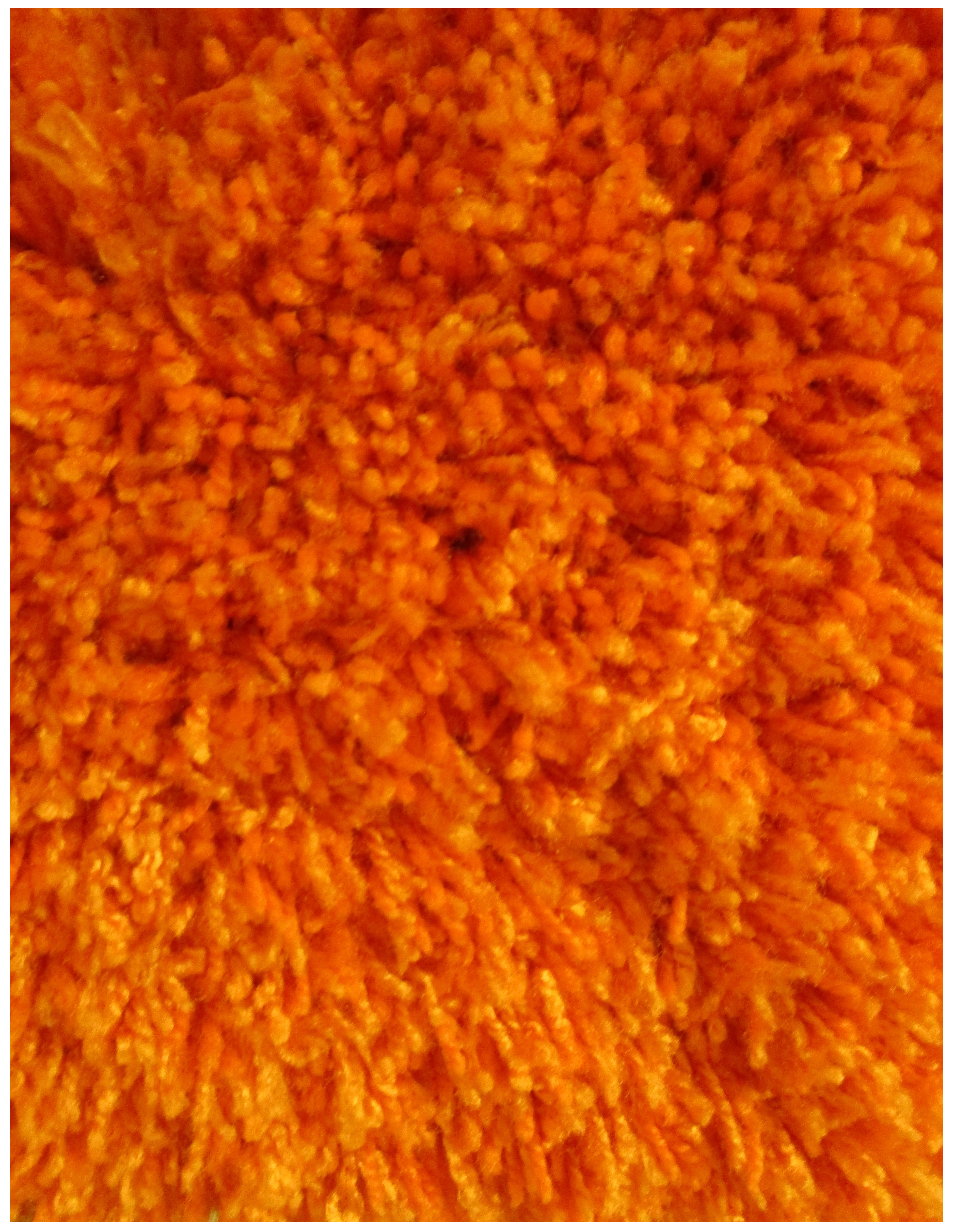 Tangerine Semi Shag Rug 